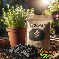 Organic Biochar 5KG - Charcoal for Plants and Soil Enrichment